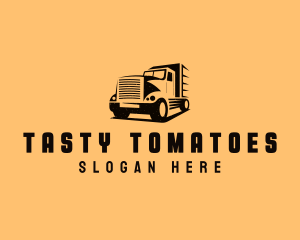 Transport Truck Vehicle logo design