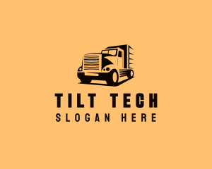 Transport Truck Vehicle logo design