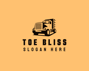 Transport Truck Vehicle logo design