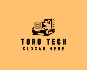 Transport Truck Vehicle logo design