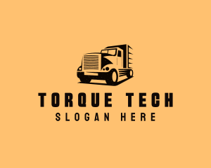 Transport Truck Vehicle logo design