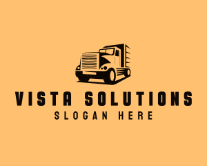 Transport Truck Vehicle logo design