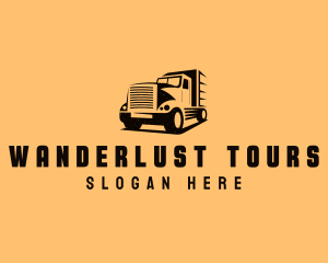 Transport Truck Vehicle logo design