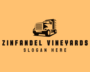 Transport Truck Vehicle logo design