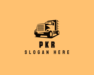 Transport Truck Vehicle logo design