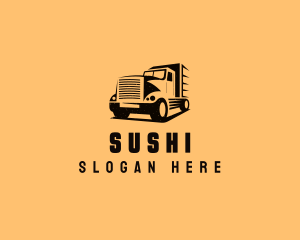 Transport Truck Vehicle logo design