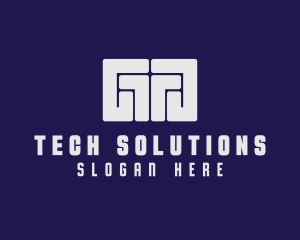 Gray - Digital Software Tech logo design