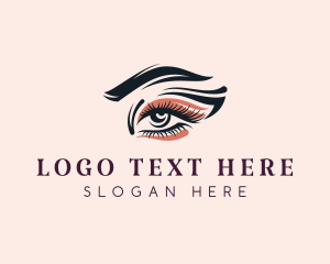 Eyelash - Female Beauty Makeup logo design