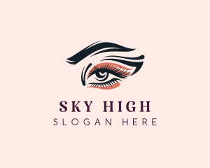 Lashes - Female Beauty Makeup logo design