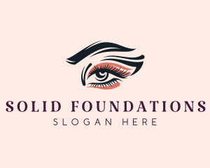 Eyelash - Female Beauty Makeup logo design