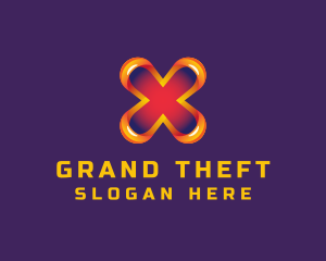 Financial - Futuristic Letter X Company logo design
