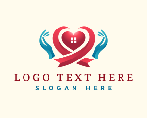 Organization - Charity Heart Hand logo design