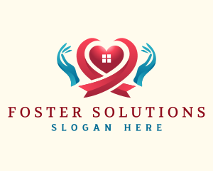 Charity Heart Hand logo design