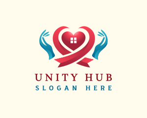 Charity Heart Hand logo design