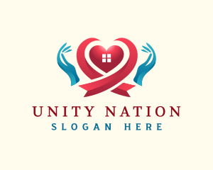 Charity Heart Hand logo design