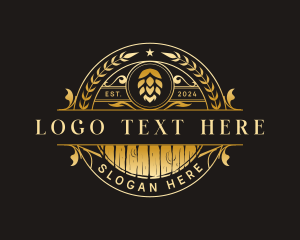 Booze - Luxury Barrel Brewery logo design