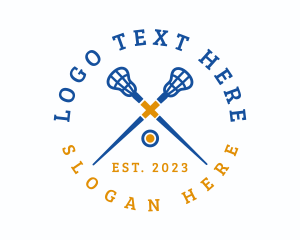 Lacrosse - Cross Lacrosse League logo design