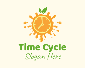 Orange Juice Time logo design