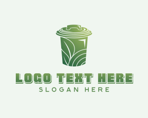 Recycling Bin - Eco Garbage Waste logo design