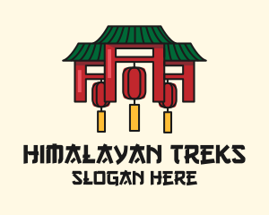 Nepal - Asian House Temple logo design