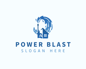 Power Wash House Cleaning logo design