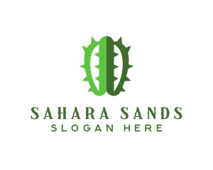 Sahara - Cactus Succulent Plant logo design