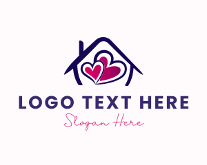 Romance - Home Sweet Hearts logo design