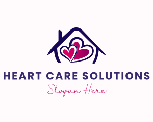 Home Sweet Hearts logo design