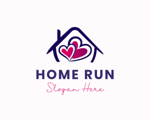 Home Sweet Hearts logo design