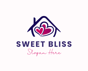 Home Sweet Hearts logo design