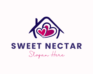 Home Sweet Hearts logo design