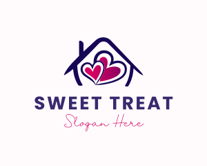 Home Sweet Hearts logo design