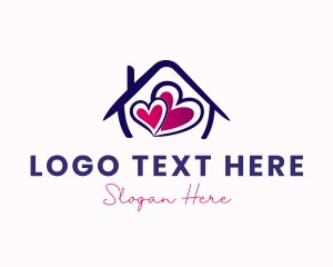 Residential - Home Sweet Hearts logo design