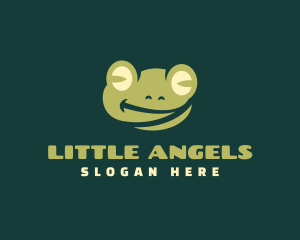 Smiling Frog Cartoon Logo