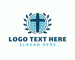 Fellowship - Religion Crucifix Cross logo design