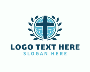 God - Religion Crucifix Cross logo design
