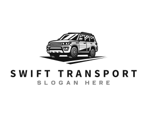 SUV Car Transportation logo design