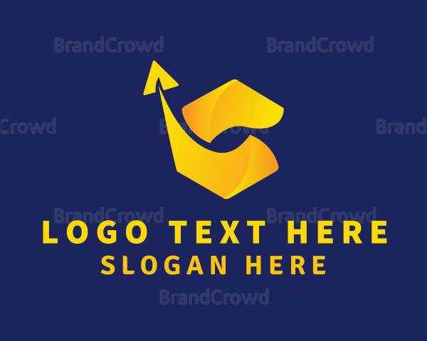 Gradient Logistics Arrow Logo