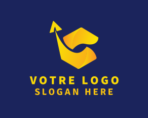 Gradient Logistics Arrow Logo
