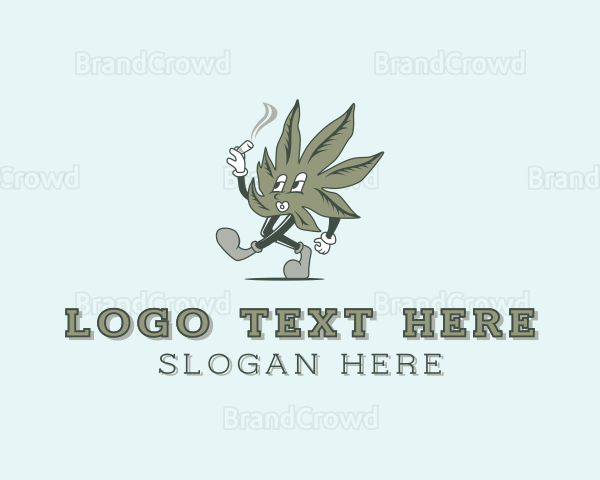 Marijuana Smoking Weed Logo