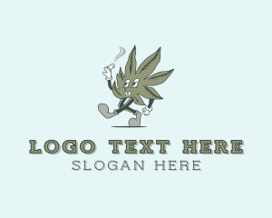 Marijuana Smoking Weed Logo