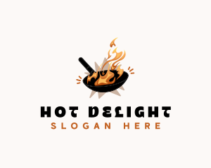 Pan Wok Cooking logo design