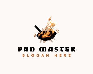 Pan Wok Cooking logo design