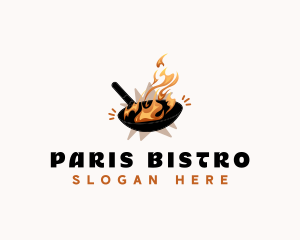 Pan Wok Cooking logo design