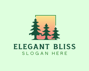 Forest - Pine Tree Forest logo design