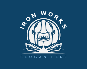 Iron - Mask Welding Workshop logo design