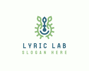 Experiment Lab Biotechnology logo design