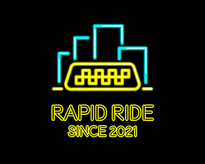 Neon City Taxi  logo design