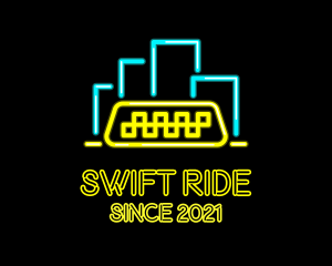 Neon City Taxi  logo design