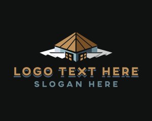 Housing - Real Estate Roofing Contractor logo design